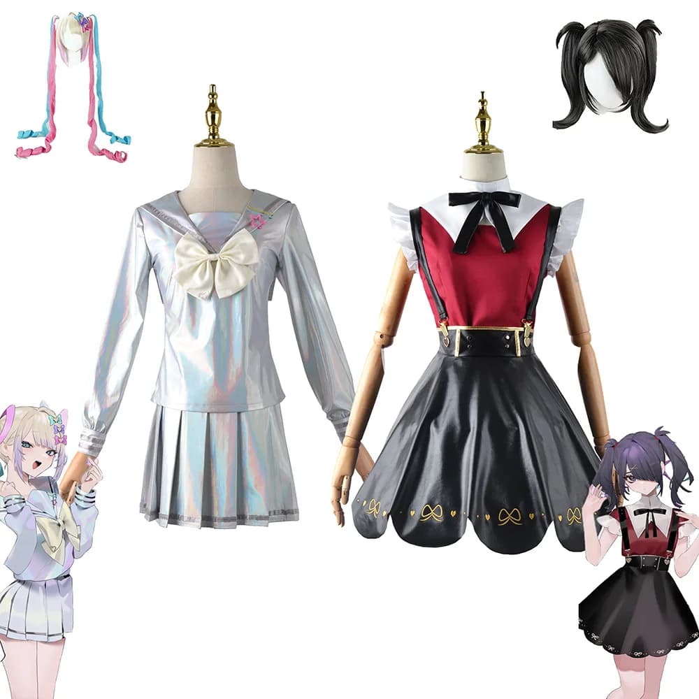 La ragazza di ancoraggio si intensa di abbigliamento cosplay, gonne, caramelle, servire COS, giochi di salsa super sky, servire JK