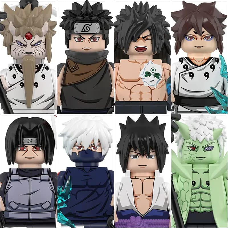 WM6153 Naruto Building Blocks Figure Orochimaru Iruka Mitsuki Gaara Namikaze Minato Tobirama Action Figure Accessories For Kids