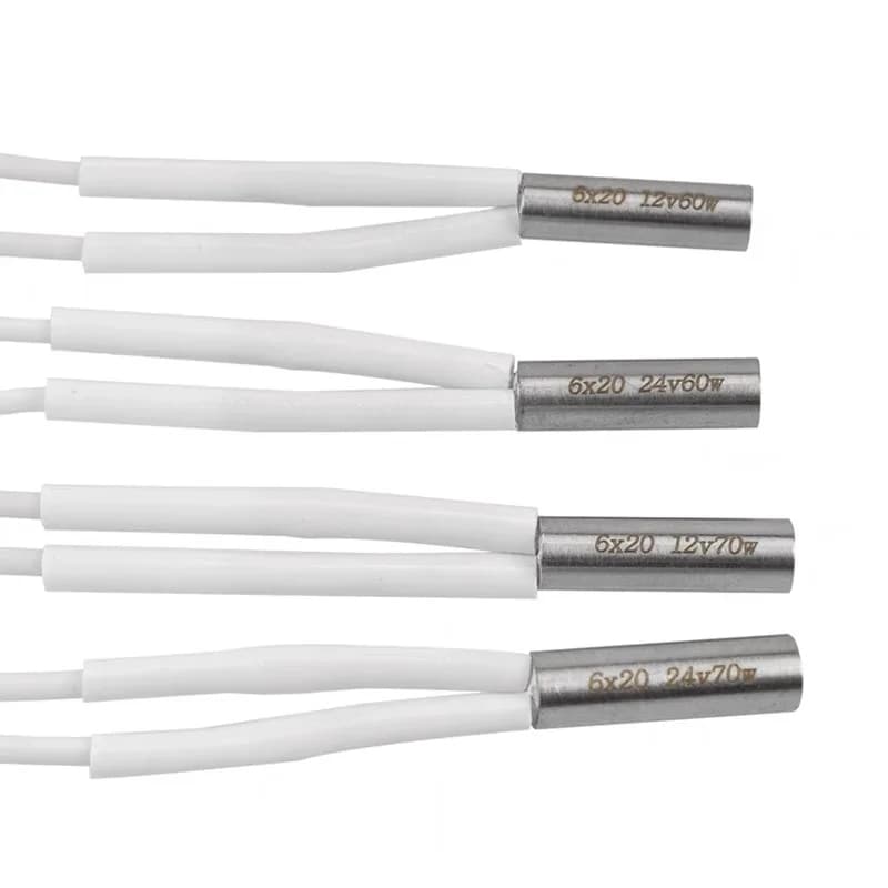 6x20mm red 24V 70W heater cartridge with 100CM 3D printer cable for V6 HOTEND Volcano MK8 MK9 CR-10 ender 3