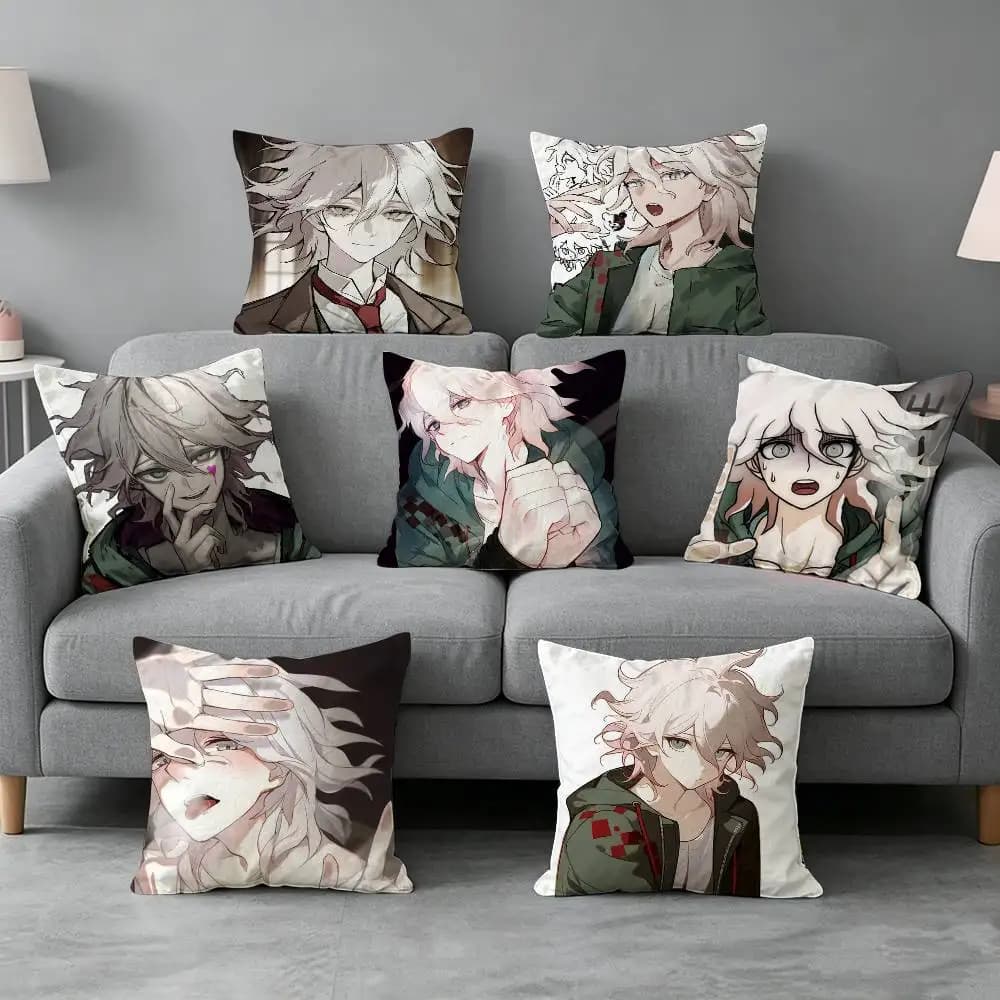Nagito Komaeda Game Danganronpa-a Pillow cover gift High definition digital printing,Surprise vivid pattern Household.