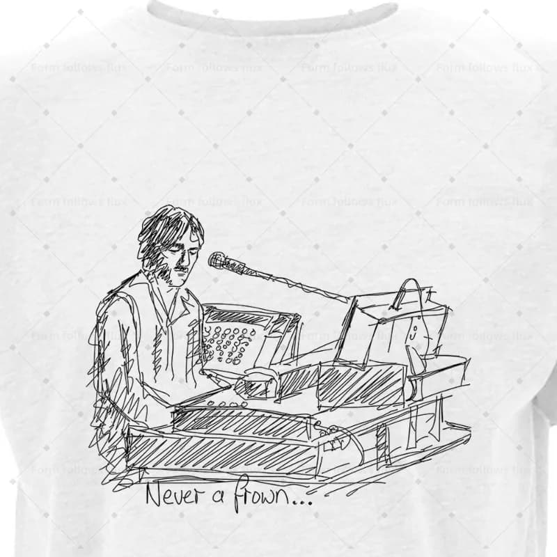 T-shirt con cappuccio da uomo 2026, stile fumetto disegnato a mano, Dave Greenfield – The Stranglers Piano and Keyboards Punk The Stranglers Unisex S