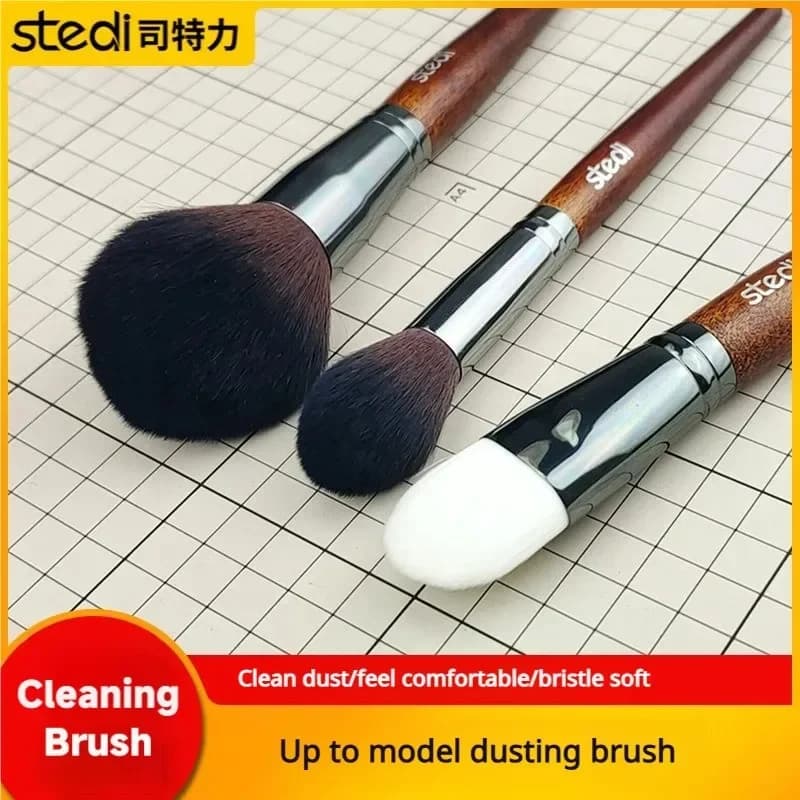 Set di Spazzole per Pulizia Modello Stedi MS81/82/83 con Setole Morbide e Dure, Strumento Antistatico per la Rimozione della Polvere per Modellini Gundam