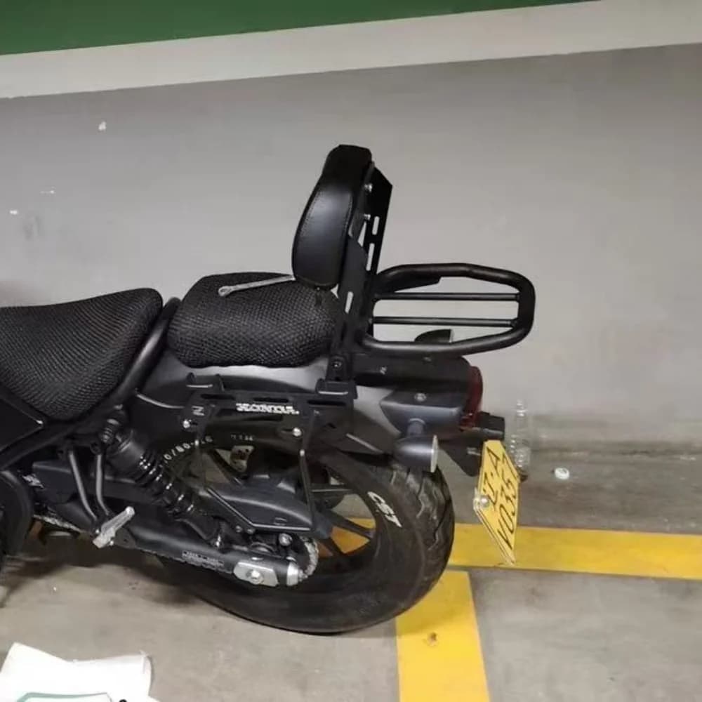 For Rebel CM500 Custom Reinforced Passenger Backrest Kit, Sturdy Rear Grab Bar Seat Back Support Mod Parts