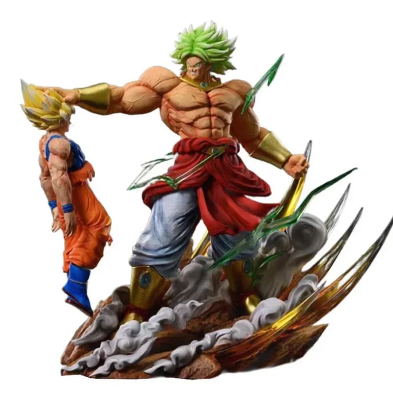 Anime Dragon Ball broly Vs Son Goku Figurine 20 cm Gk Action Pvc Figure Collezione di statue Modello Giocattolo Regali
