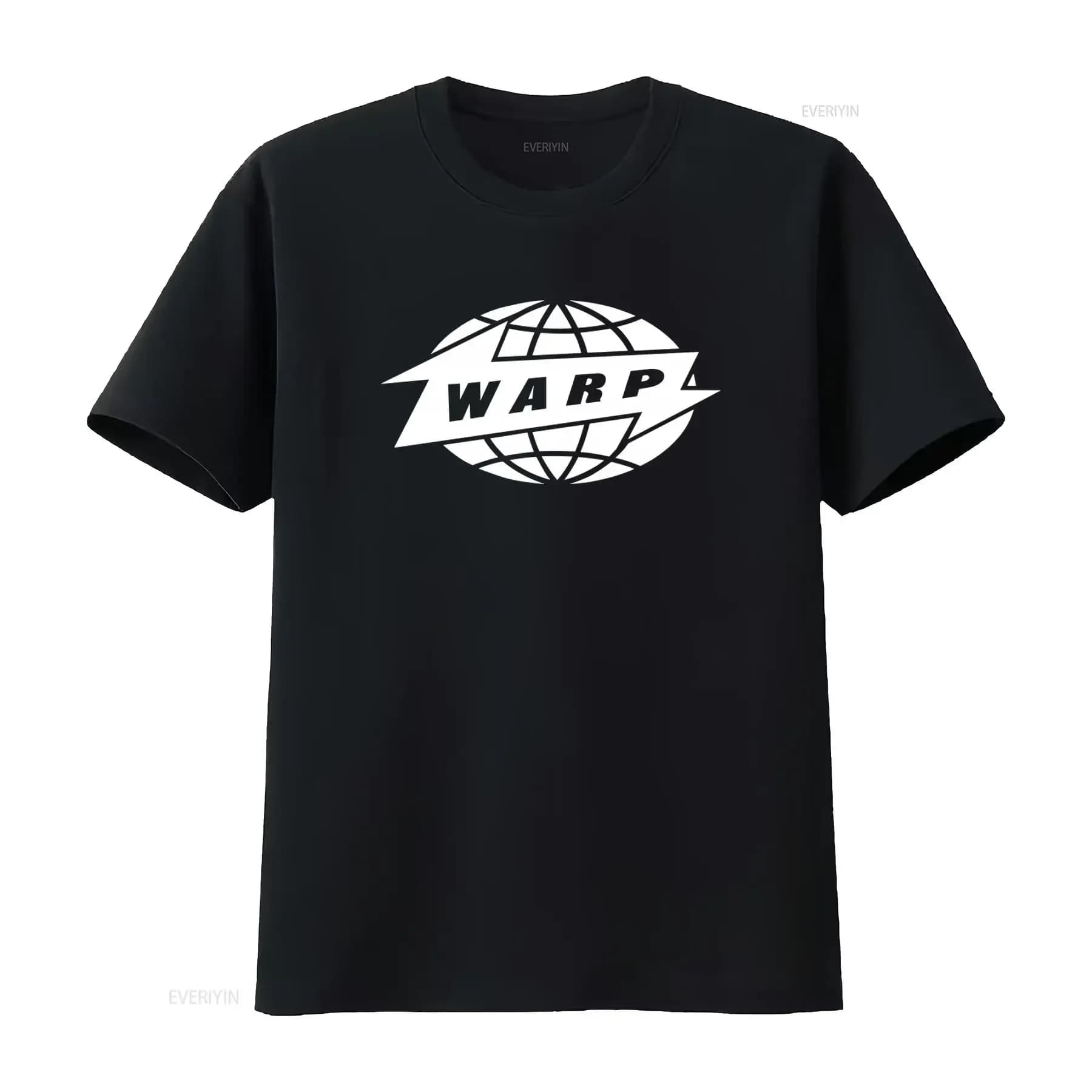 Vintage T-shirt Warp Records Aphex Twin Boards of Canada Autechre Long or S, design retro a globe, for music lovers, washed effect