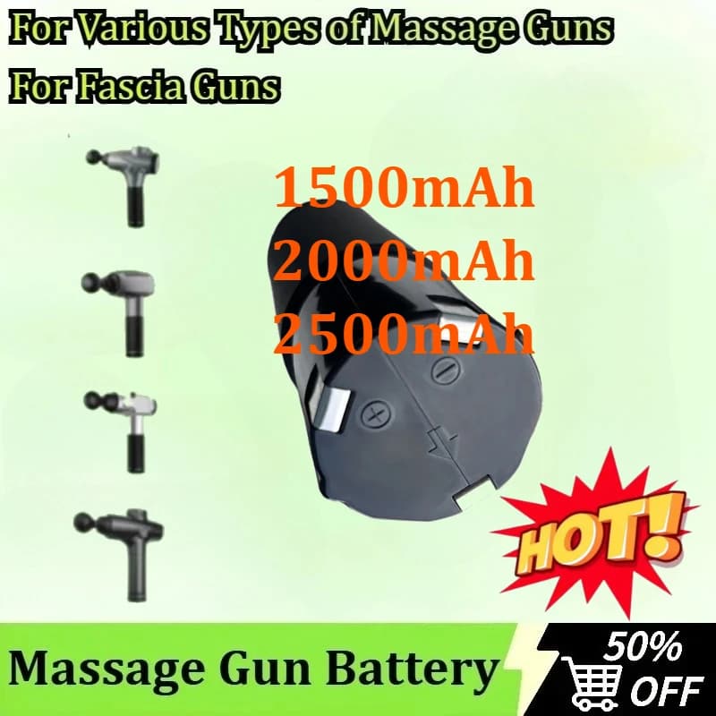 24V 1500/2000/2500mAh rechargeable massage gun battery for various types of massage/pistole guns for lithium battery