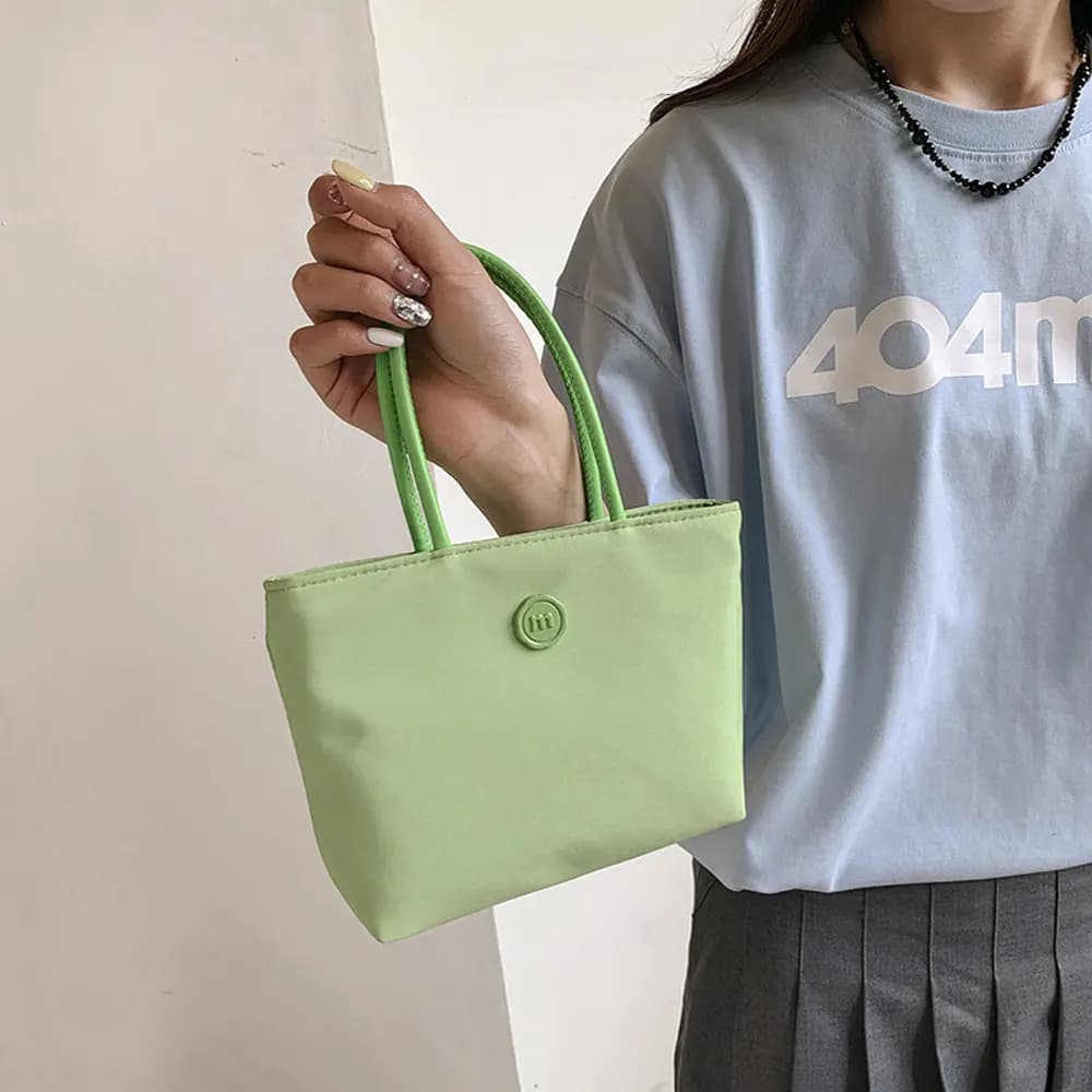 Nylon Small Bag, Fashionable Tote Bag, Fresh Style Mobile Phone Bag, Casual Handbag, Oxford Cloth Women's Mini Handbag