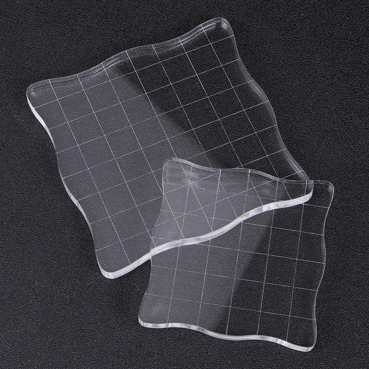 7Pcs Craft Seal Kit Acrylic Transparent Dies for DIY Stamping Scrapbooking Photo Album Embellishments Acrylic Block for Seal