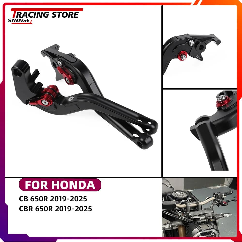 Motorycle Maniglia pieghevole regolabile Leve freno frizione corte per Honda CB650R CBR650R CB CBR 650R Kit controllo manuale Accessori