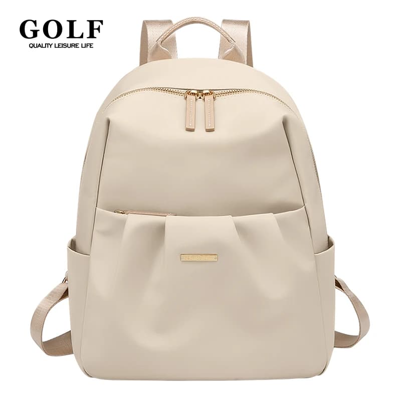 GOLF Zaini carini per donna Elegante zaino da donna Borsa tinta unita Zaino piccolo Borse Multi tasche Borsa femminile estetica