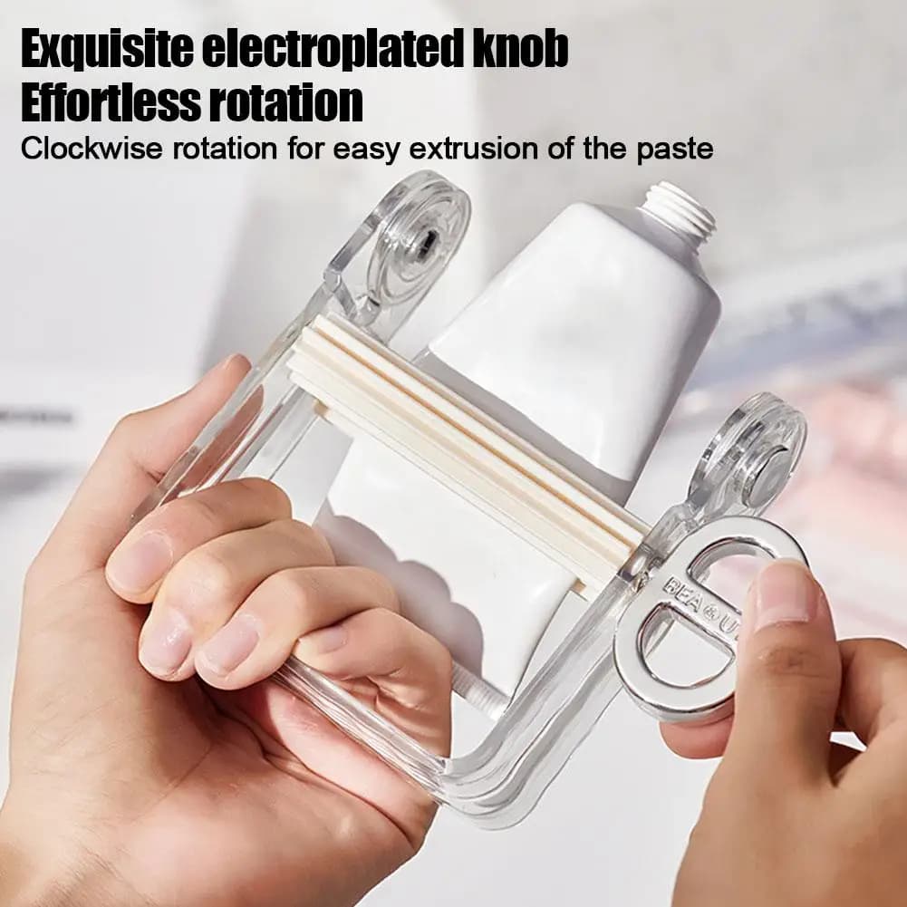 Tubo di rotolamento Dentifricio Spremi Dentifricio Dispenser Maniglia Spremiagrumi Pasta Girevole Spremiagrumi Tubo Dente Accessori per il bagno