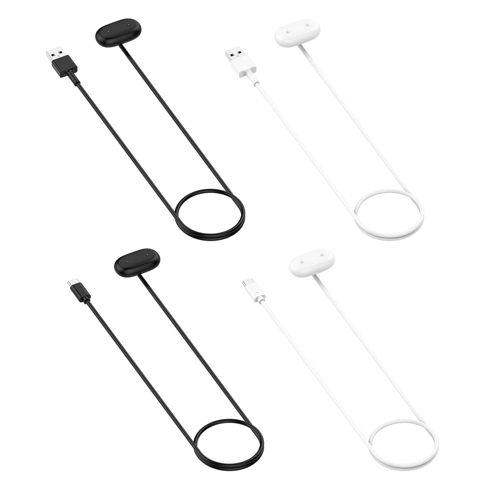 For Google Fitbit Air Watch Magnetic Connector Power Chargers Cables Smartwatch Dock Charger Adapter Type-C/USB-A Charging Cable