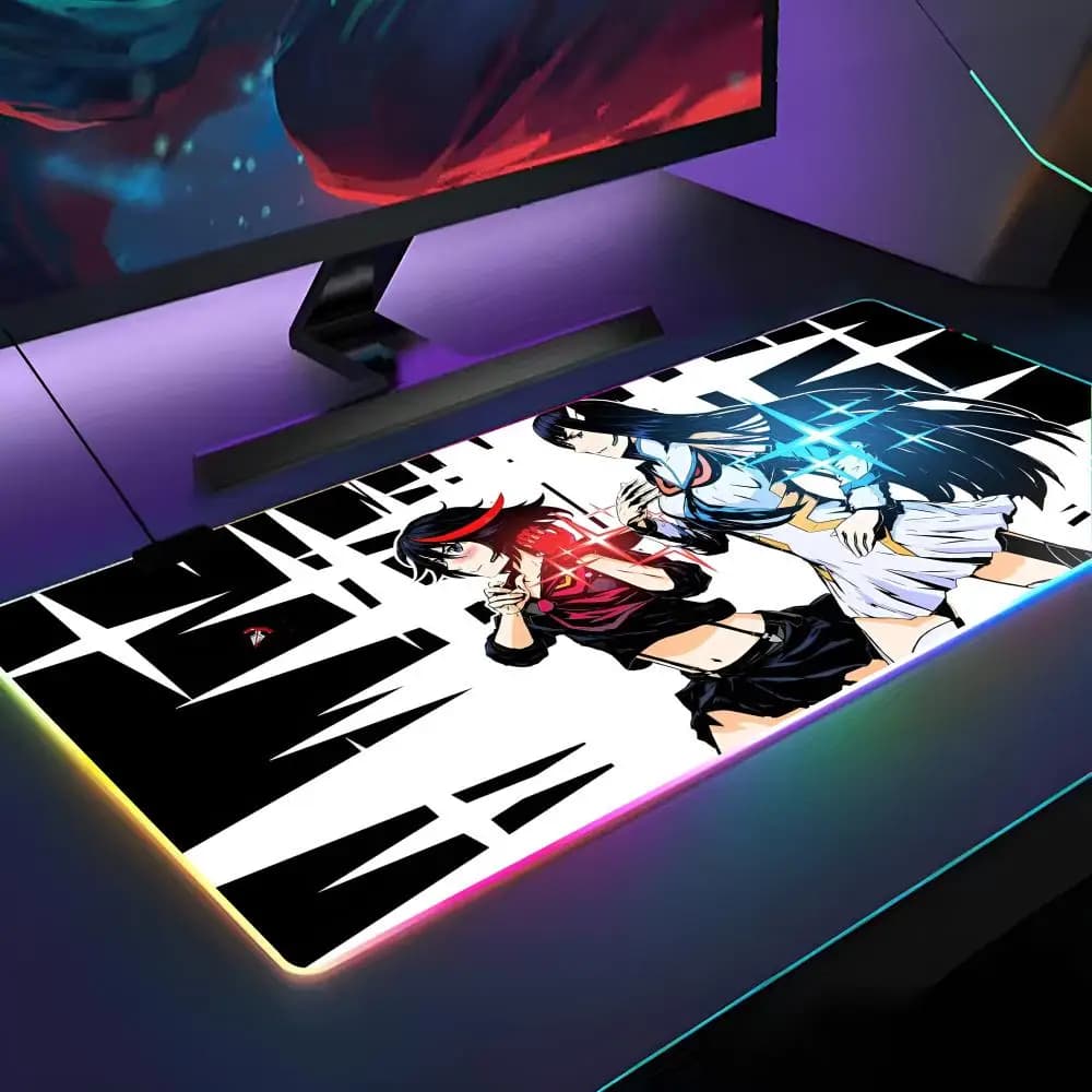KILL La KILL Mouse Pad RGB Backlit Mouse Pad Laptop Mouse Pad Laptop Gamer Computer Desk Gaming Accessories
