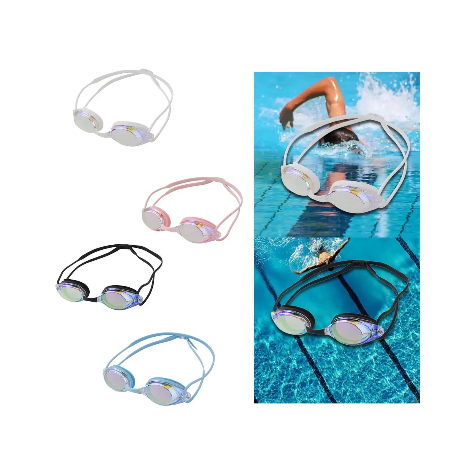 Comfortable Professional Swimming Goggles Anti Fog Silicone Adjustable Glasses Eyewear for Outdoor Water Sports