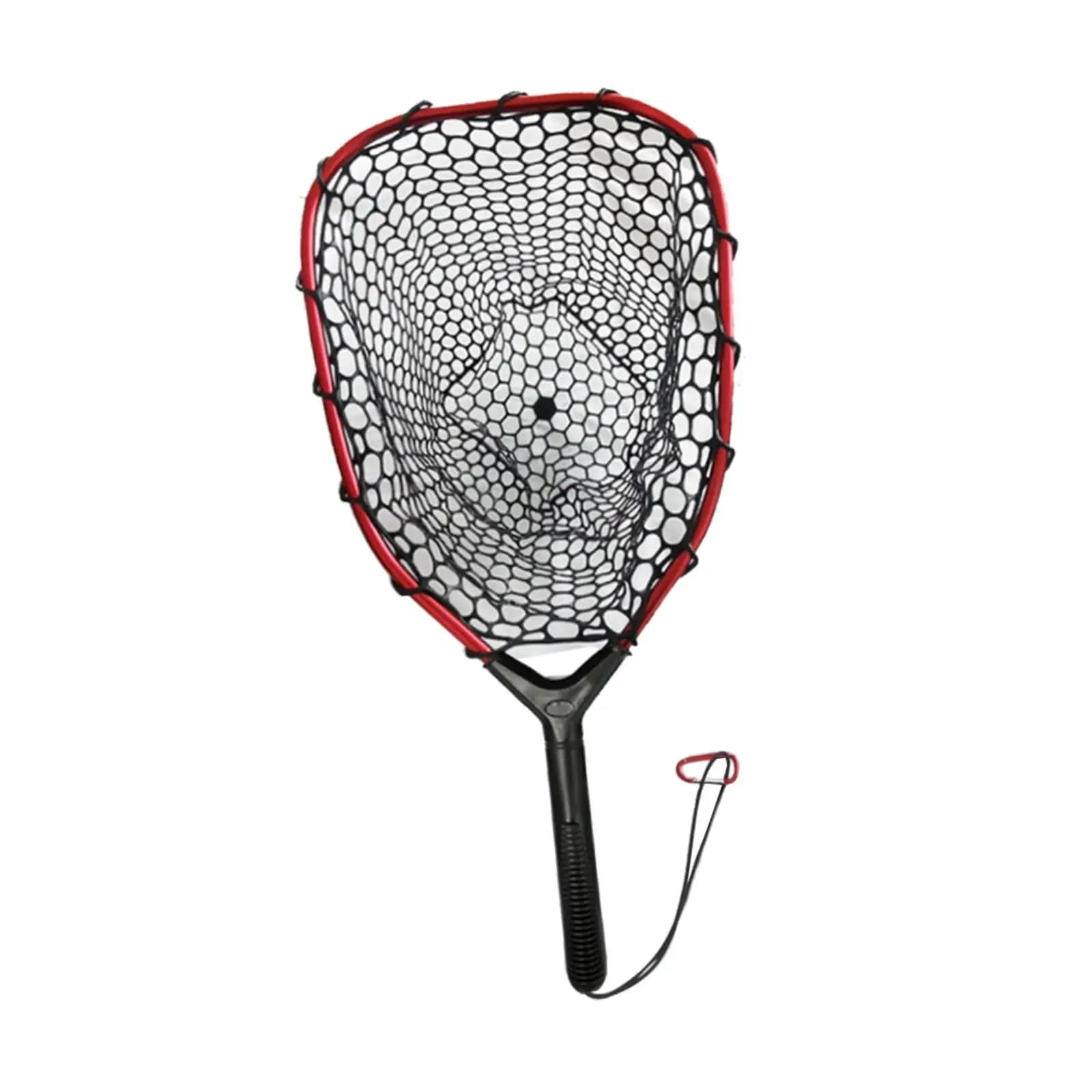 Fly Fishing Landing Net Portable Fishing Tackle Catch and Release Catching Mesh Net for Boating Saltwater Freshwater Outdoor
