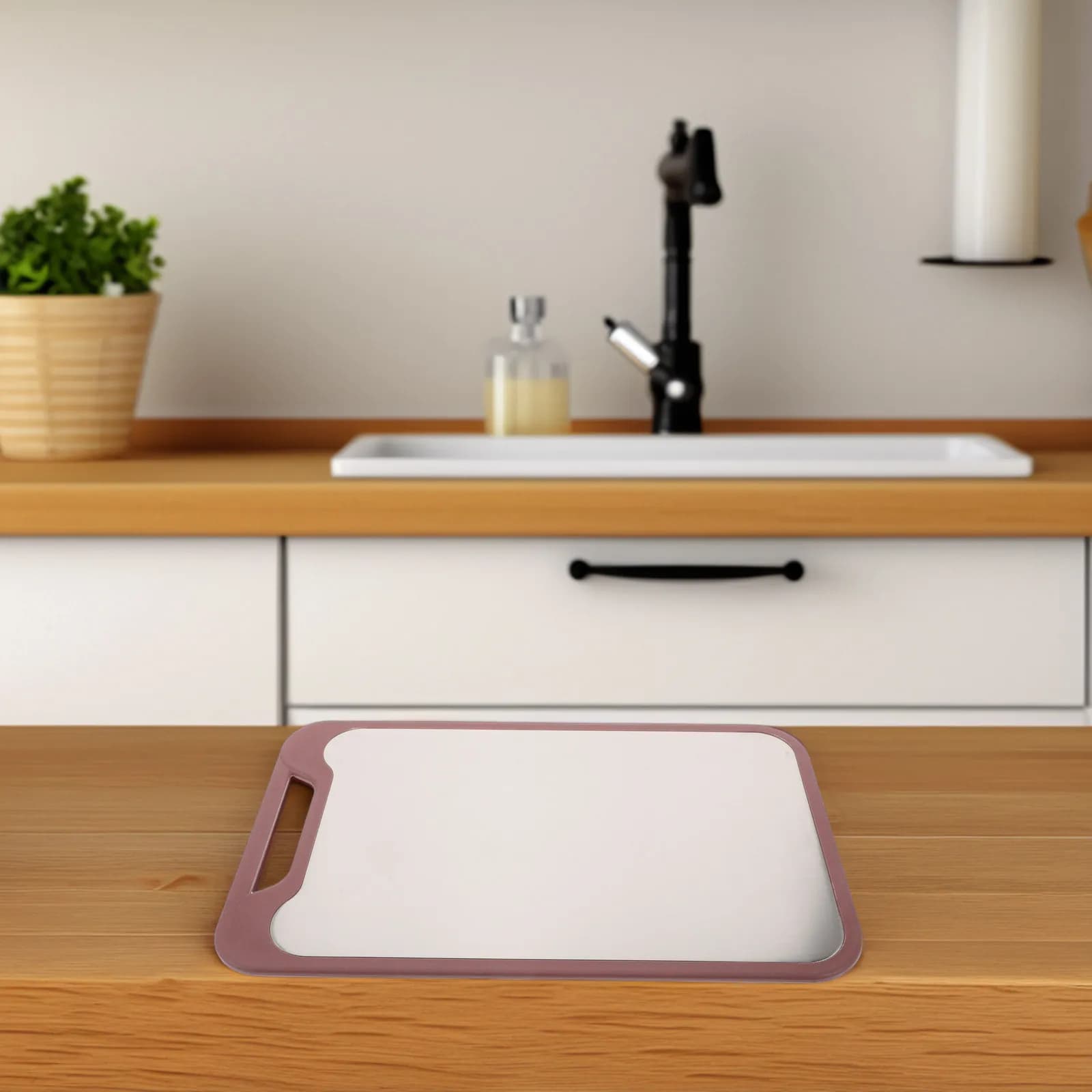 1pcs Stainless Steel Cutting Board Dual-Sided Reversible For Meat Vegetable Dough Rolling Kitchen Utility Board