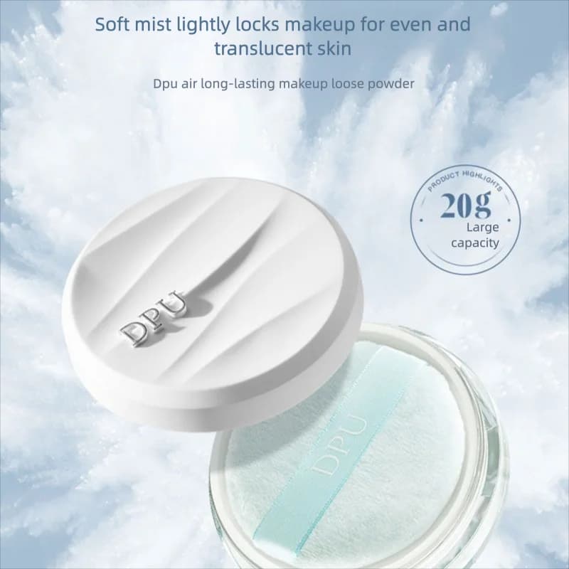 Dpu Loose 20G Large Capacity Non-cakey Oil Control Setting Long-lasting Waterproof Sweat-proof Matte Face Powder For Women