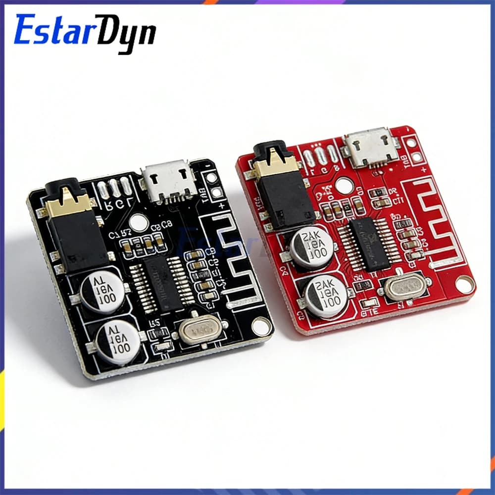 Modulo Ricevitore Audio Bluetooth 5.0, Scheda Decoder MP3 con Riproduzione AUX, Scheda TF e USB per Auto, Casa, Stereo, Altoparlanti Fai-da-Te