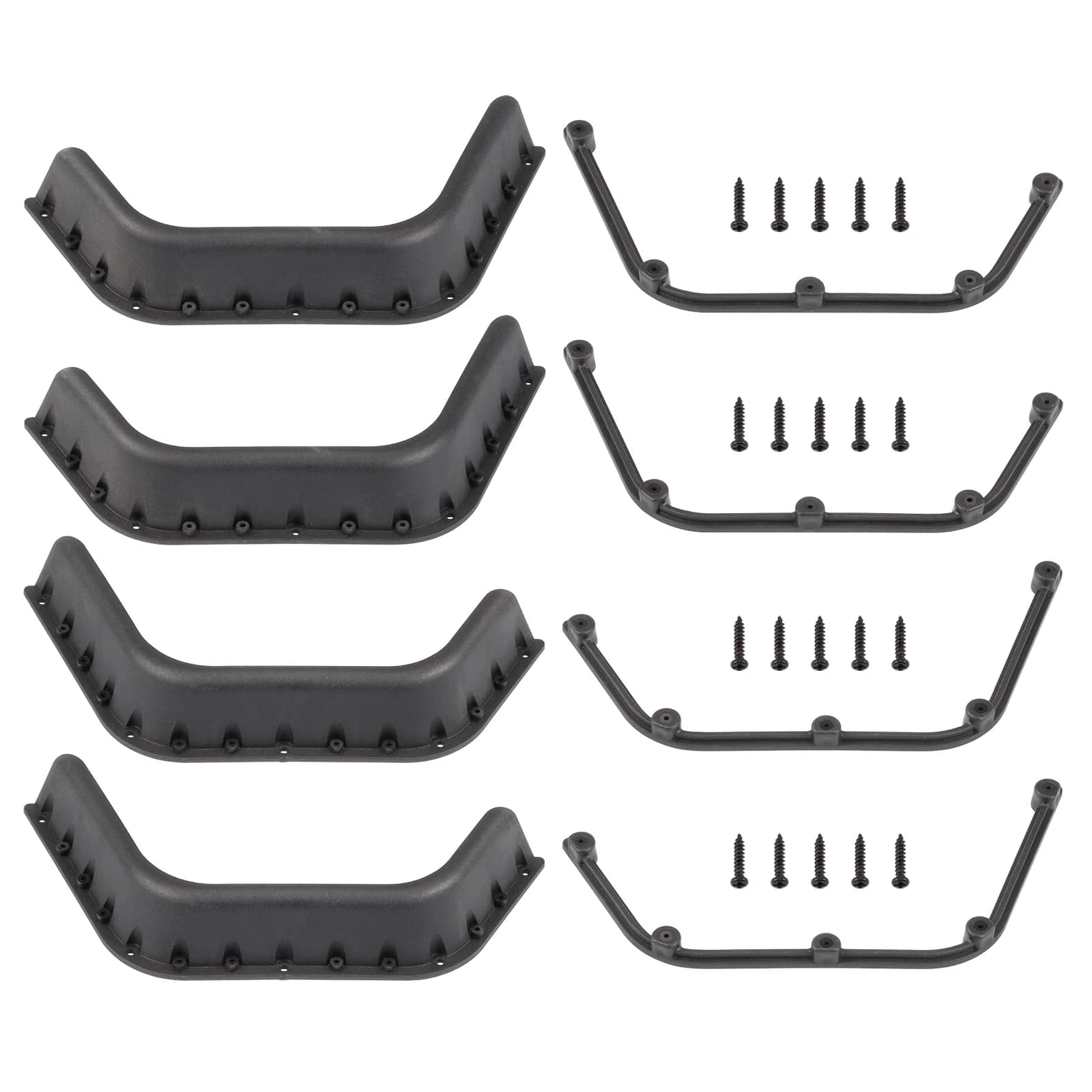 Set di alette per parafango largo in plastica per 1/10 RC Crawler RC4WD Gelande II Defender D90 D110 Corpo