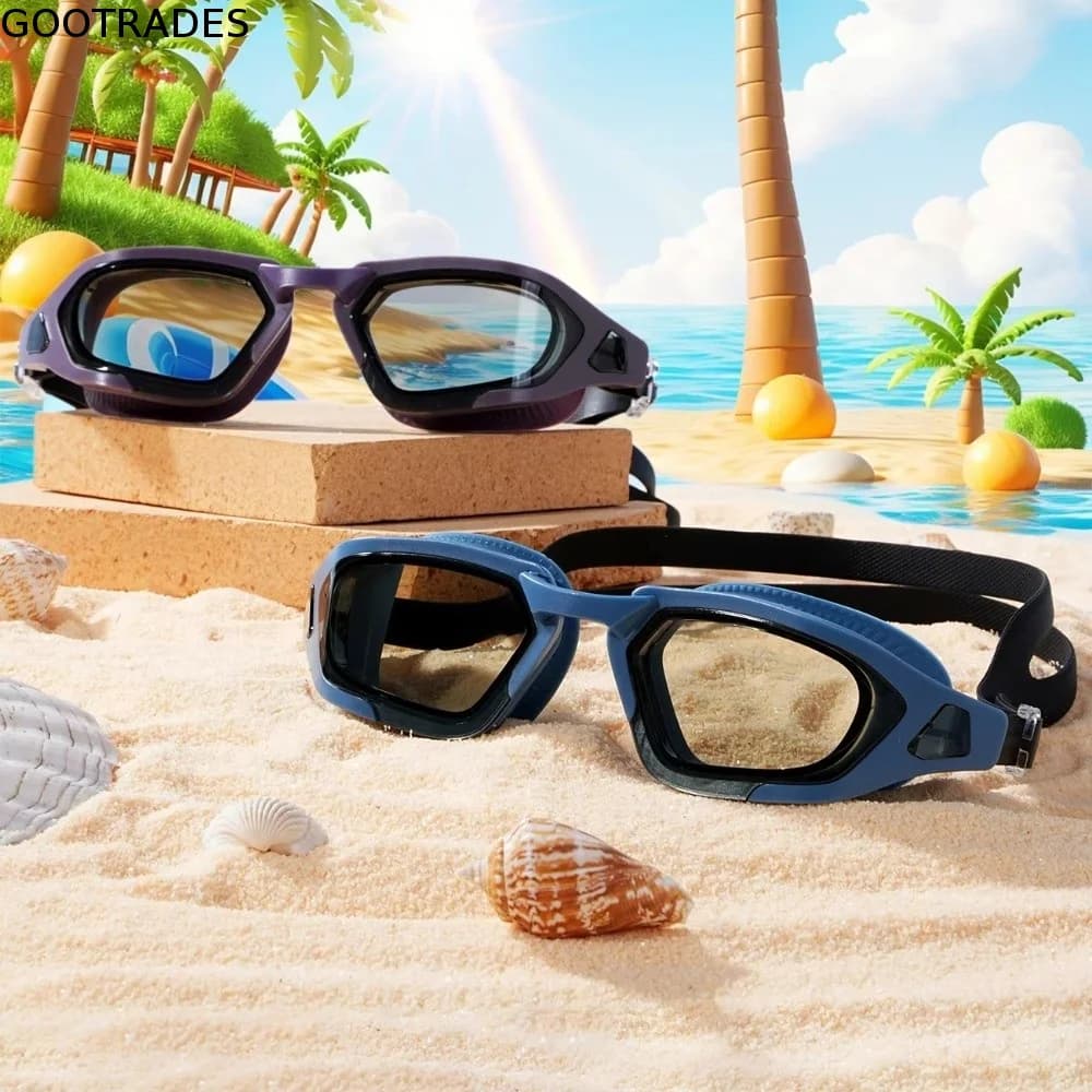 Unisex-Adult Swimming Goggles HD Wide View Shatter-resistant UV Protection Goggles Soft Silicone Seal Durable