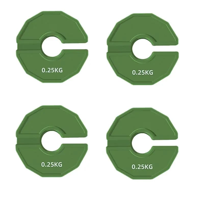4 Pcs Gym Micro-Type Plates Dumbbell Fractional Weight Plate Rubber Add-On Weights For Strength Training, Multi-Purpose