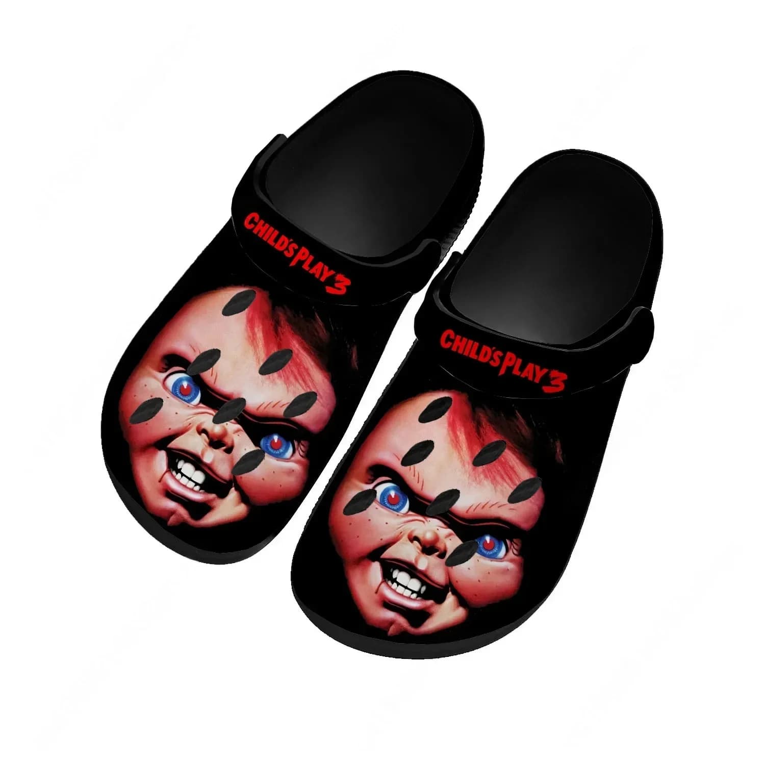 Sandali personalizzati Childs Play Chucky per donna e ragazza, scarpe da acqua alla moda, zoccoli da giardino traspiranti, ciabatte da spiaggia con fori