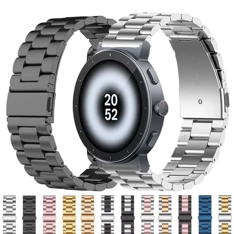 22mm Stainless Steel Strap For Realme Watch S5 Bracelet Metal Band For Realme Watch 5 S2/S SPro/2 2Pro/Realme 3 3Pro Correa Belt