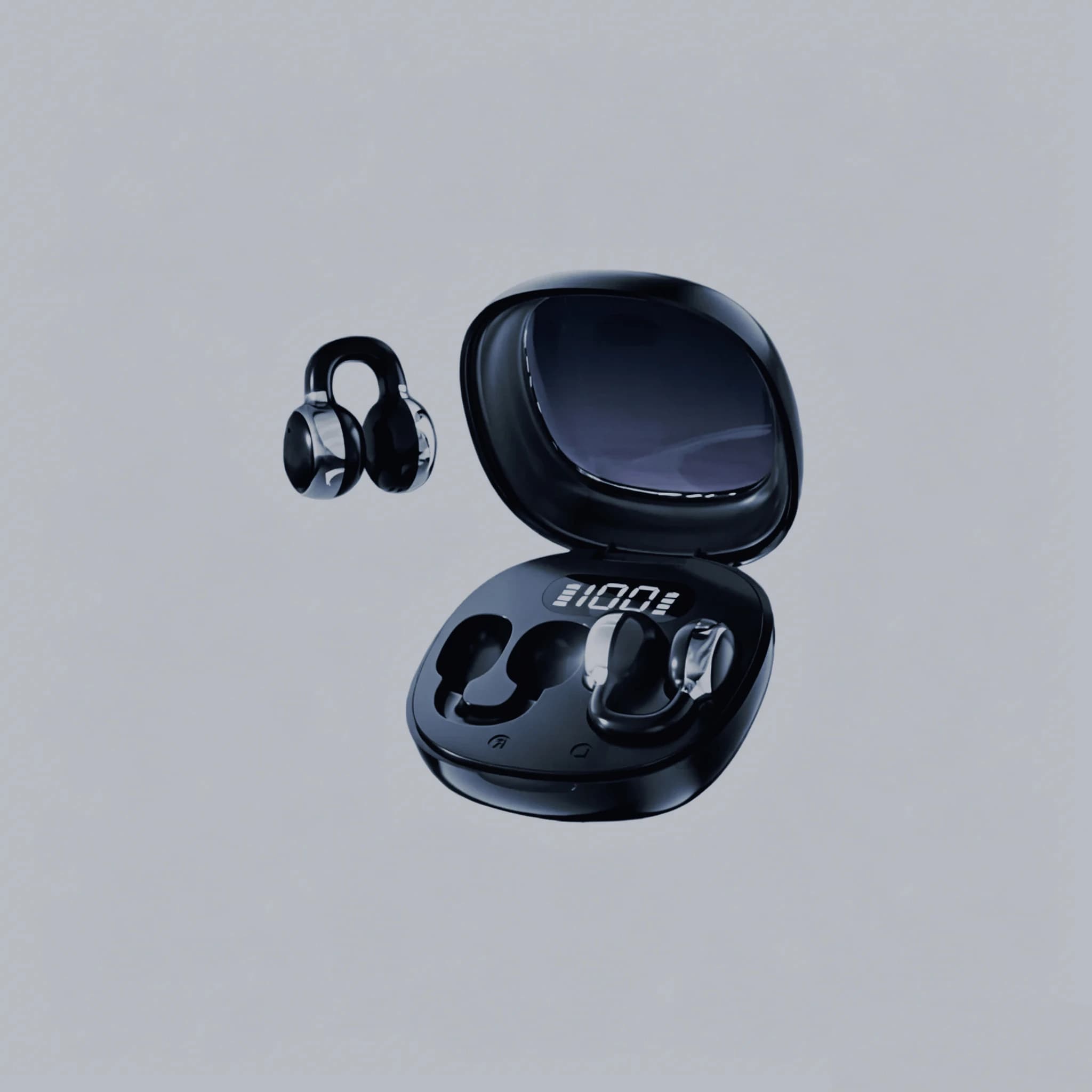 Cuffie Wireless Open-Ear con Struttura Anti-Perdita di Suono, Audio Stereo Immersivo per Appassionati di Musica, con Microfono