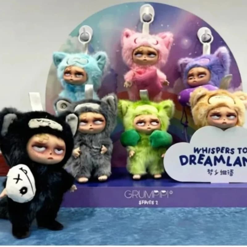 Hot sale genuine sleep Grumpipi V2 series box blind vinyl face doll fashionable pendant decoration macaron color bag collection toys gifts