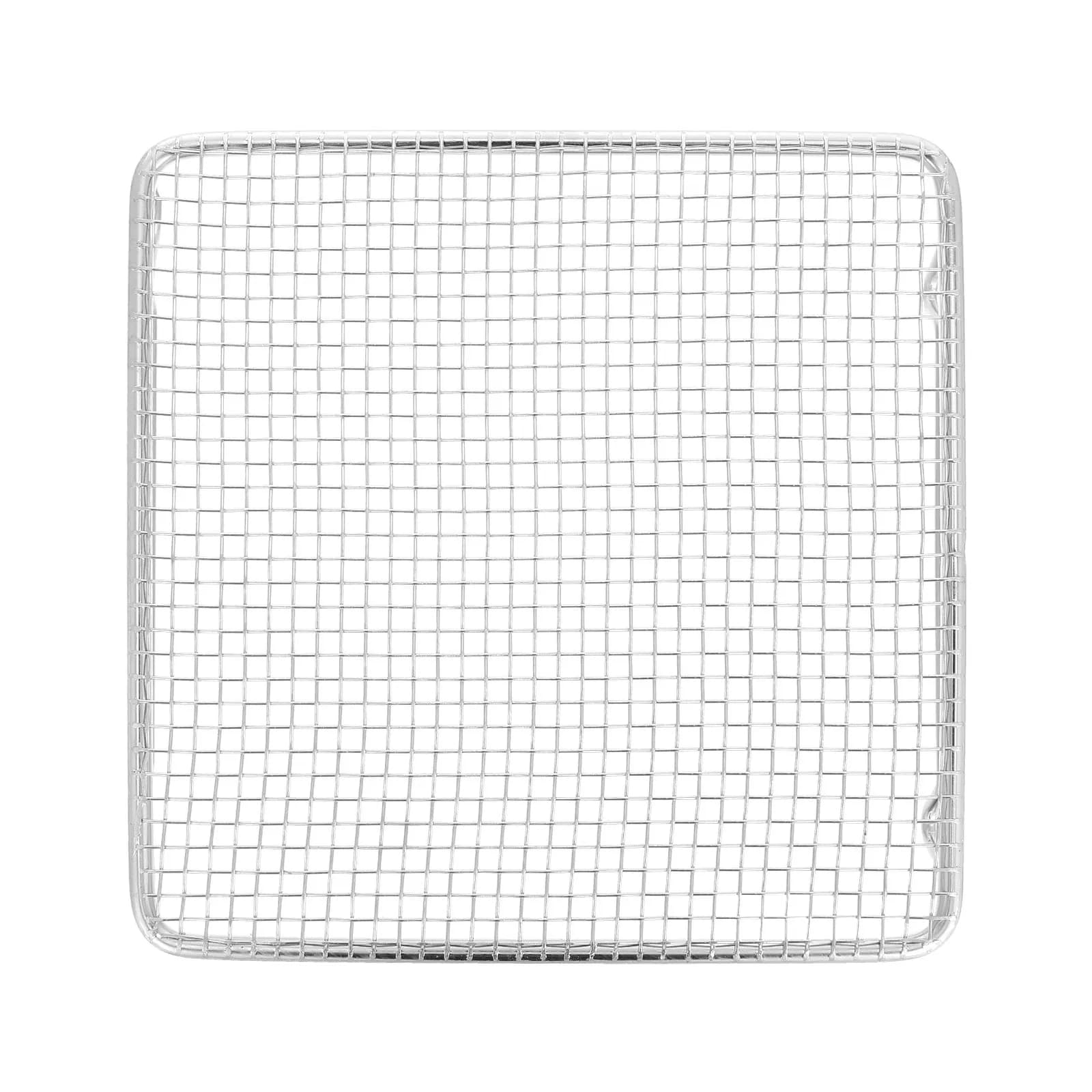 6 Inch Stainless Steel Grill Mesh Rack Elevated Wire Cooking Net for Barbecue Baking Grilling Campfire Oven Air Fryer and Picnic