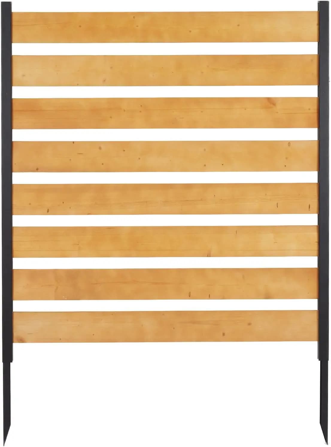 Pannelli per Recinzione Privacy Senza Scavo per Giardino, Condizionatori, Bidoni della Spazzatura, Contenitori per Compost - 48"x48" Legno+Metallo