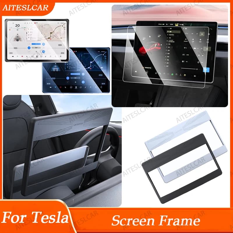 Pellicola Protettiva in Vetro Temperato Opaco Anti-Riflesso HD per Schermo Touch del Controllo Centrale per Tesla Model 3 Y Highland 2025 2026