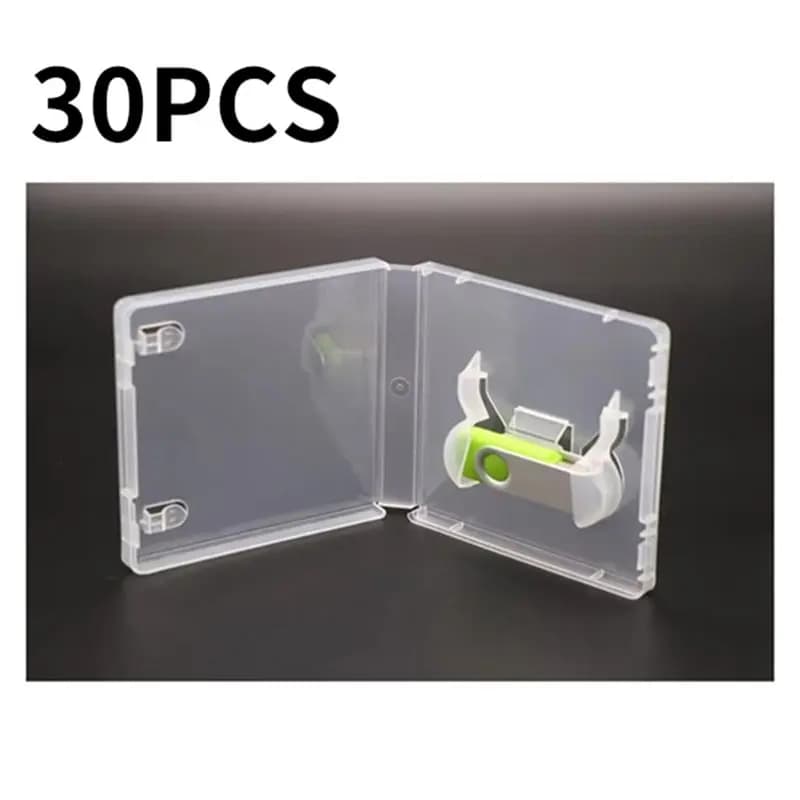 【GADGET DIGITALE】Scatole trasparenti antipolvere per chiavette USB, 30 pezzi, custodia protettiva per chiavette USB, confezione per chiavette USB