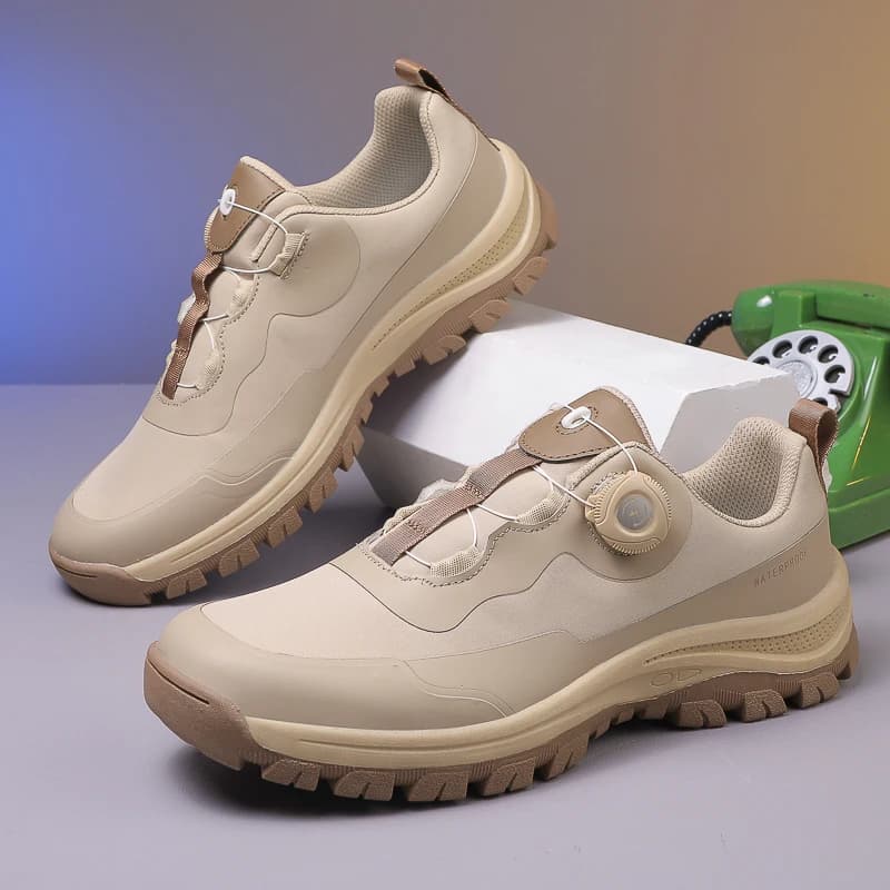 High Quality Men's Trekking Shoes With Rotating Buckle Casual Outdoor Gymnastics Shoes Men's Anti-slip Walking Shoes Breathable