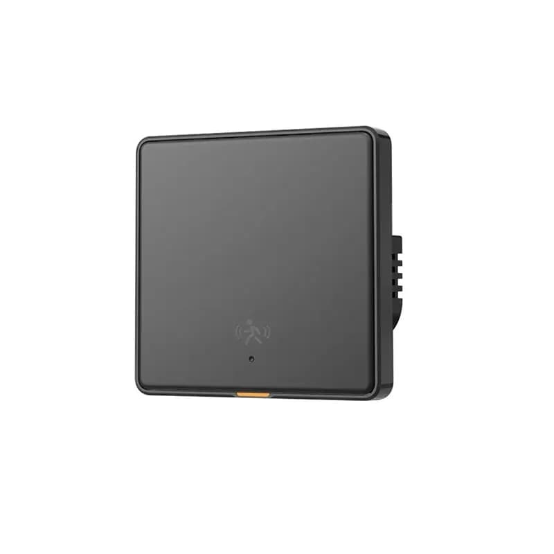Interruttore Luce Smart WIFI Tuya AA84 con Sensore di Allarme Rilevamento Movimento Umano Radar Integrato da 5M, Nessun Cavo Neutro Richiesto, 1 Gang