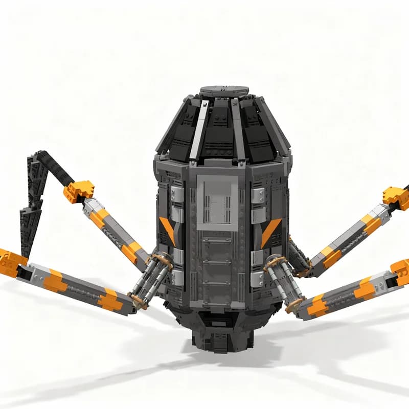 2062PCS MOC Space Exploration Murder Drones Dropship Model DIY Creative Ideas Assembly Building Blocks Birthday Gift Display Set