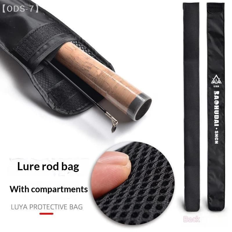 【ODS-7】Fishing Rod Protective Bag Mesh Separation Layer Rod Storage Sleeve Portable Pouch For Lure Fishing Outdoor Use【WO】