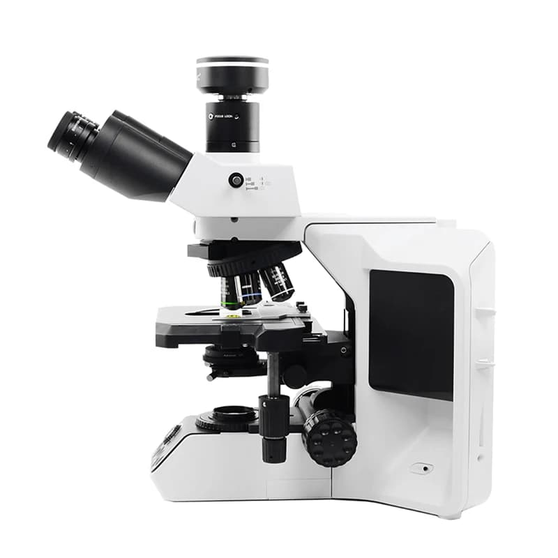 Microscopio metallografico digitale avanzato con fotocamera per test di campioni di metalli industriali Ricerca e misurazione di laboratori
