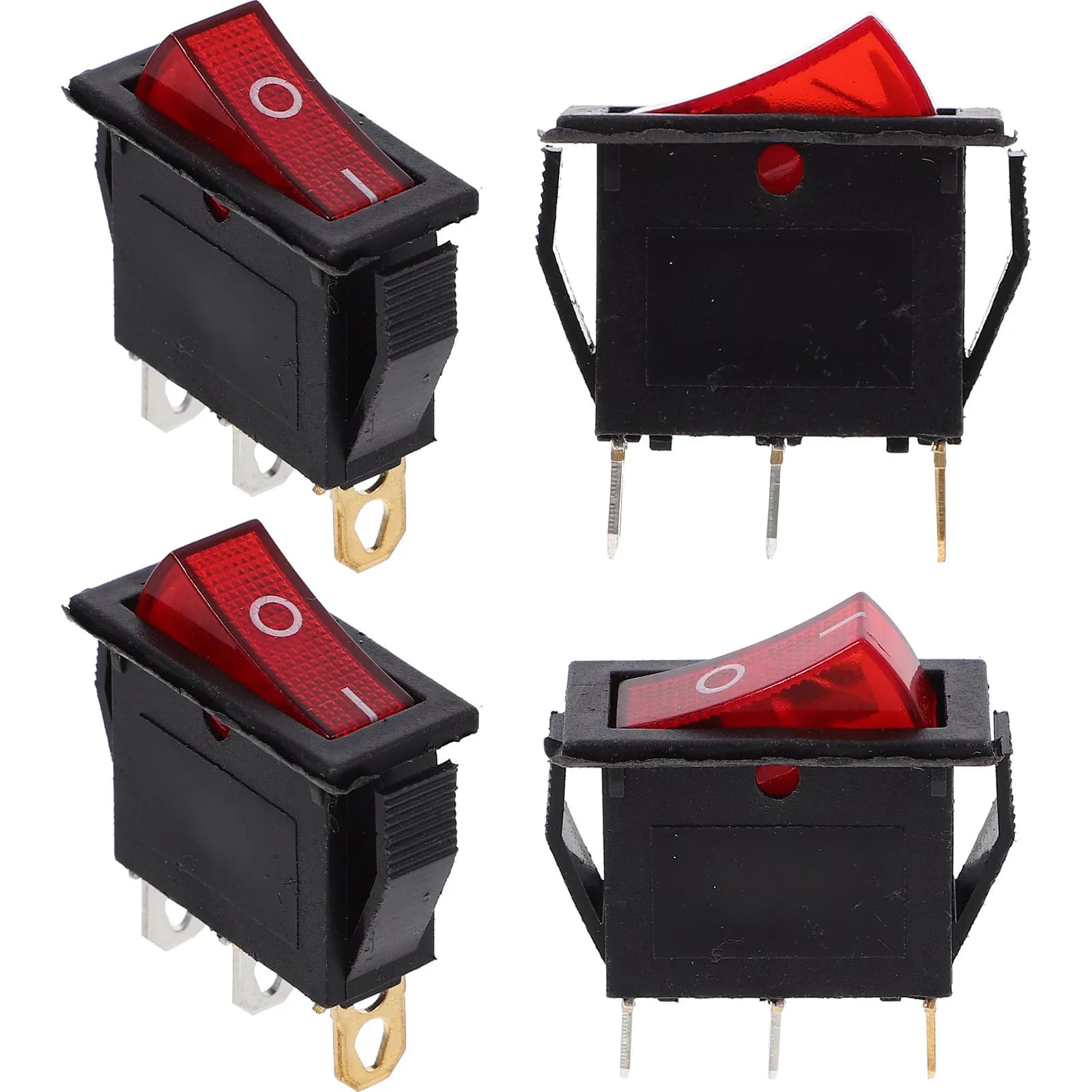 4Pcs Electric Cooker Toggle Switch Heavy Duty Universal Rocker Button Replacement for Electric Hot Pot Frying Pan