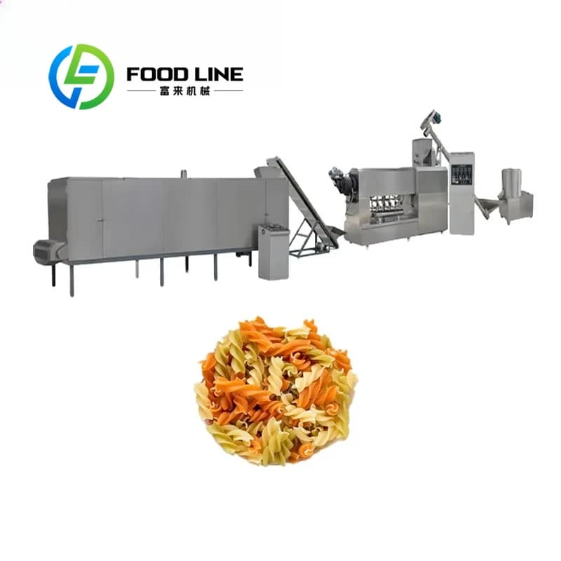 Linea di elaborazione della produzione di pasta Macchine per la produzione di pasta Macchina automatica per la produzione di pasta per macaroni