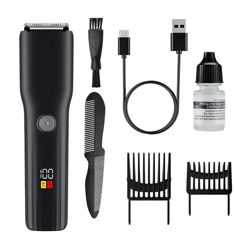 NEW Suttik 112 Professional IPX7 Waterproof Haircut Set 600mAh Man Battery Rechargeable Wireless 0.5-20mm Barba Trimmer