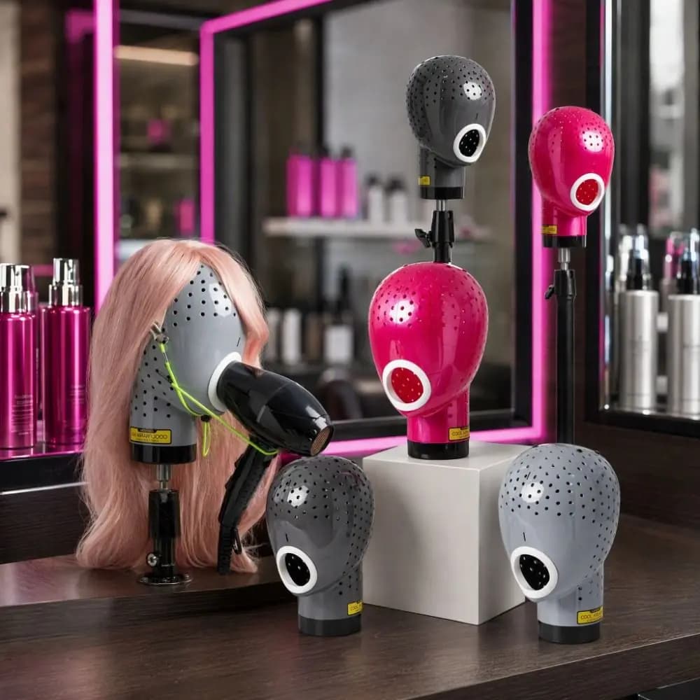Quick Blow Dry Wig Drying Stand Anti-slip Durable Wig Blow Dryer Head Mold Save time Wear-resistant Hair Styling Head