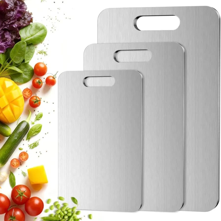 Titanium Cutting Board-3 pack Titanium Cutting Boards for Kitchen Double Sided Titanium Cutting Mat-D