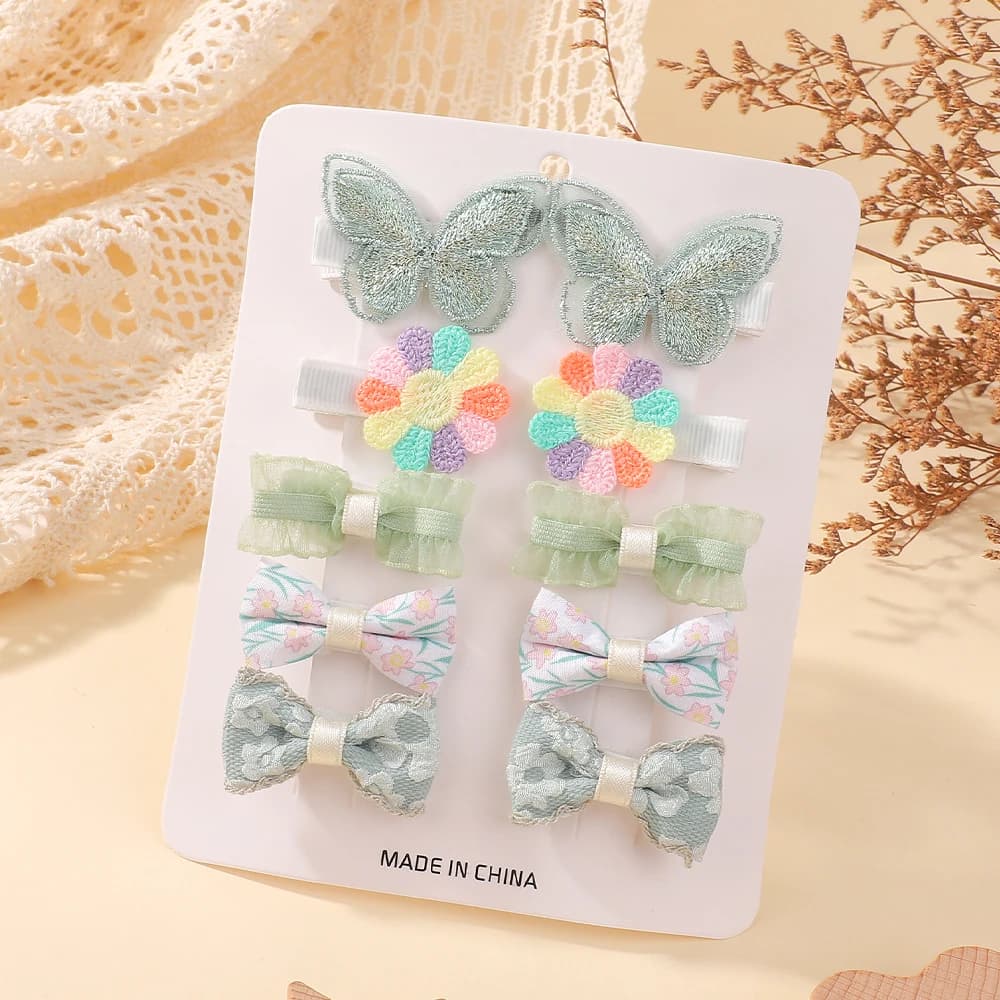 10 pz/set Fiore Fermagli Per Capelli Alla Moda Adorabile Copricapi Decorazioni Per Capelli per le Ragazze Bambini Carino Forcelle Accessori Per Capelli Regali