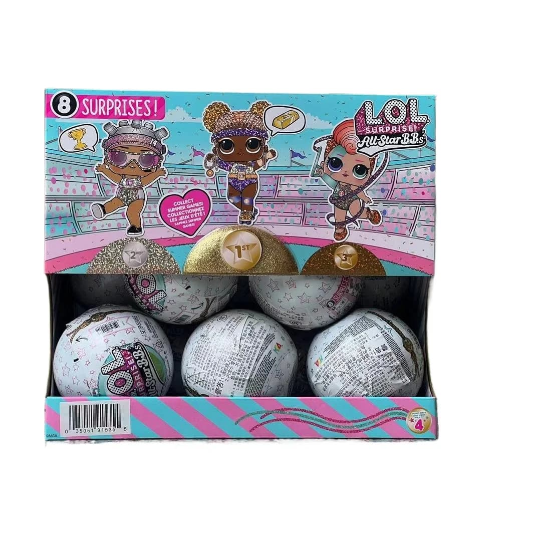 Scatola cieca a sorpresa originale LOL Figura Serie sportiva estiva Borsa cieca Giocattoli MGA Scatola misteriosa Sorella maggiore Smontare scatola cieca a sfera
