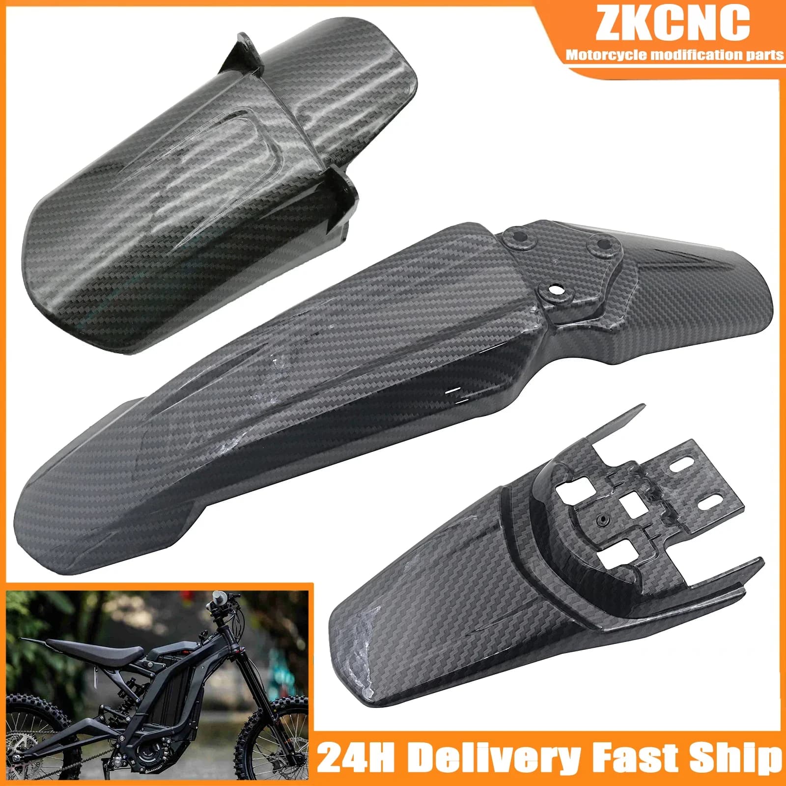 Front wheel mudguards rear motor fender for Segway X260 X160 for Surron Light Bee X & Light Bee S electric bike Refit Parts