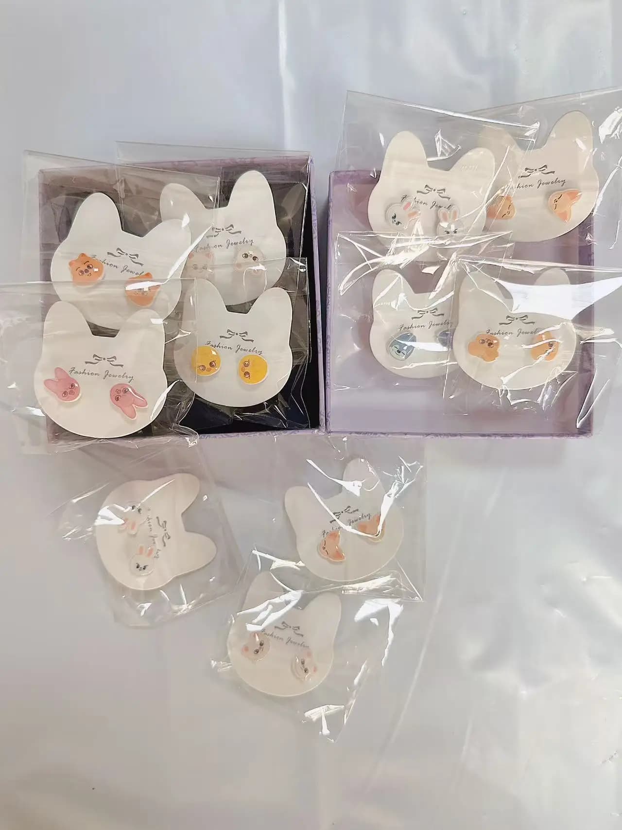 SKZOO Trendy Stray Kids Earrings in Silver 925, Ipoallergenic Jewellery Creative for Earrings, Kpop Collection