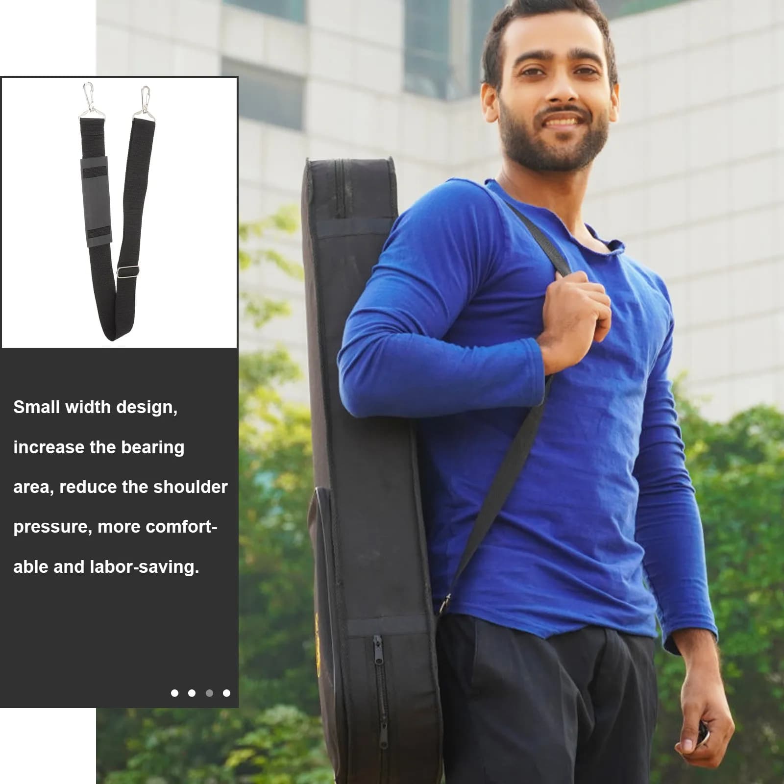2Pcs Violin Case Straps Padded Durable Adjustable Shoulder Strap for Instrument Storage Carrying Bag Backpack Violin Bag Strap