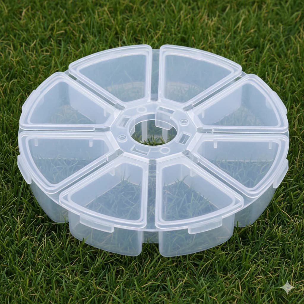 1pc portable 8 compartments box for fishing gear bag for small hook organizer of accessories for fishing fly waterproof