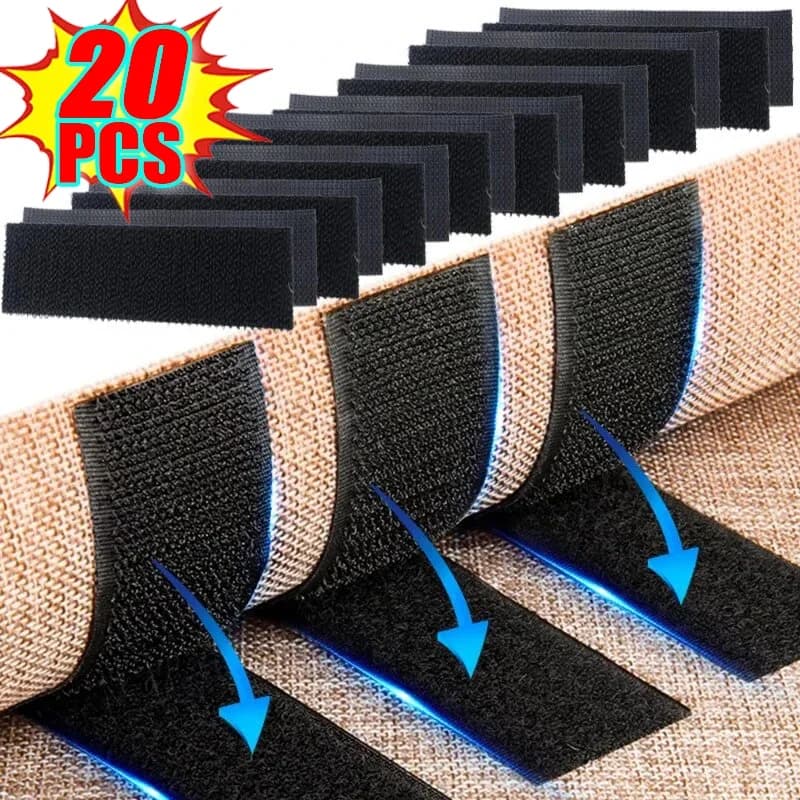 Wholesale Double Sided High Adhesive Fixed Stickers Car Accessories Hook-and-loop Fastener Self-adhesive Attaches Scratch Strap